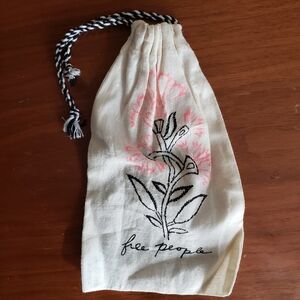 Free people Small Cotton Boho Floral Polka Dot Reusable jewelry/glasses Bag